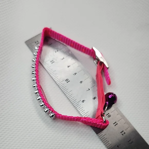 Pink Rhinestone Cat Collar - Picture 9 of 11